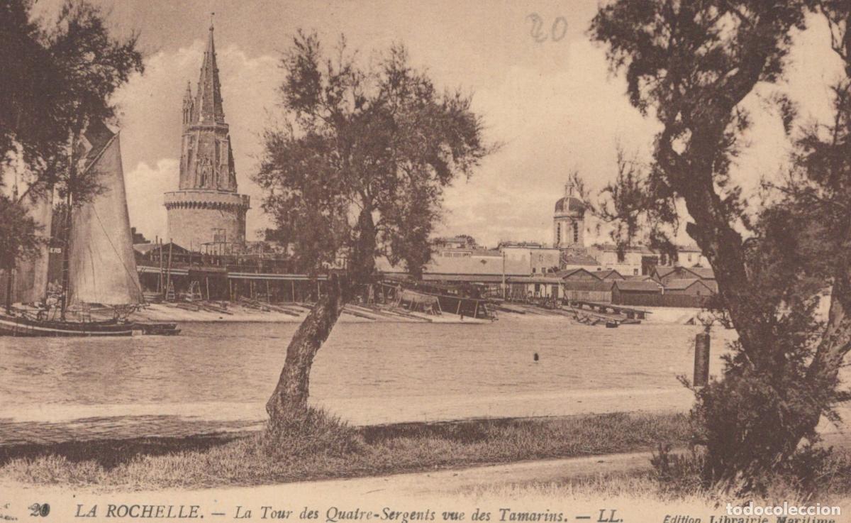 Postcards: France La Rochelle Tour Quatre Sergents Port Bateaux Unposted *YAD397
