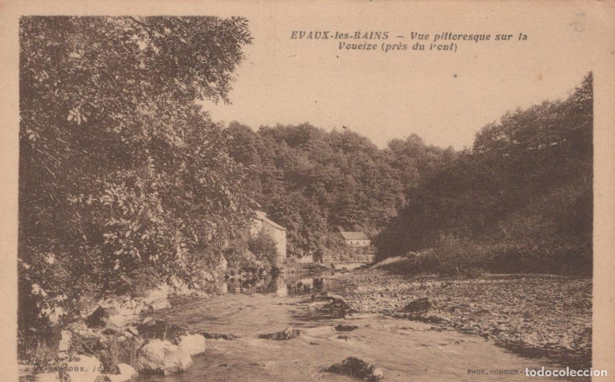 Postcards: France &Eacute;vaux les Bains Vue Rivi&egrave;re Voueize Pr&egrave;s Pont Paysage *YAD348