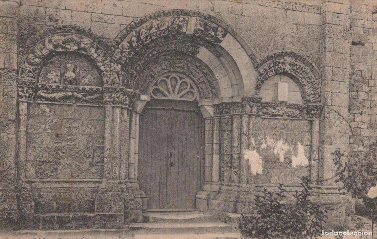 Postcards: France Sougnac Ancienne Abbaye Romane Fa&ccedil;ade Sculpt&eacute;e *YAD422
