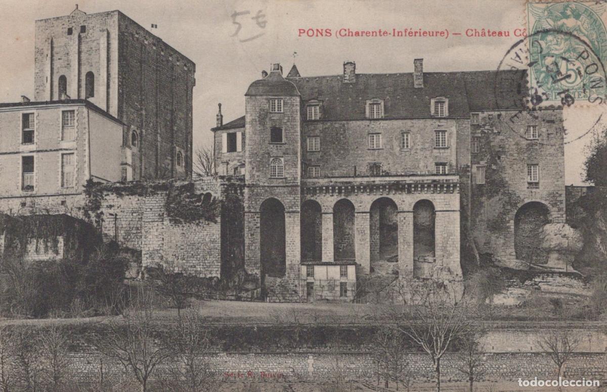 Postcards: France Pons Charente Inf&eacute;rieure Ch&acirc;teau et Tour M&eacute;di&eacute;vale *YAD457