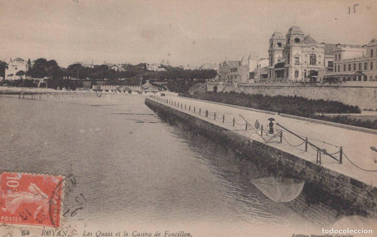 Postcards: France Royant Quais et Casino de Foncillon *YAD413