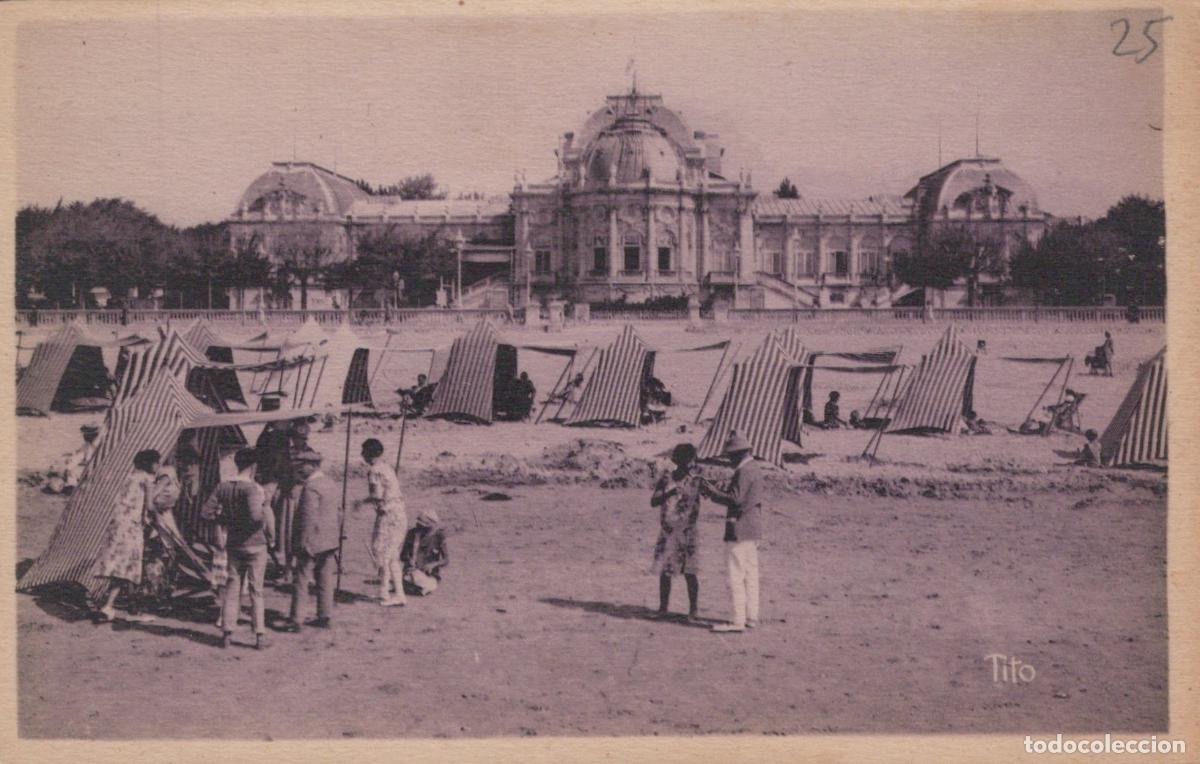 Postcards: France Royna Casino Municipal Plage Tentes 1930 *YAD443