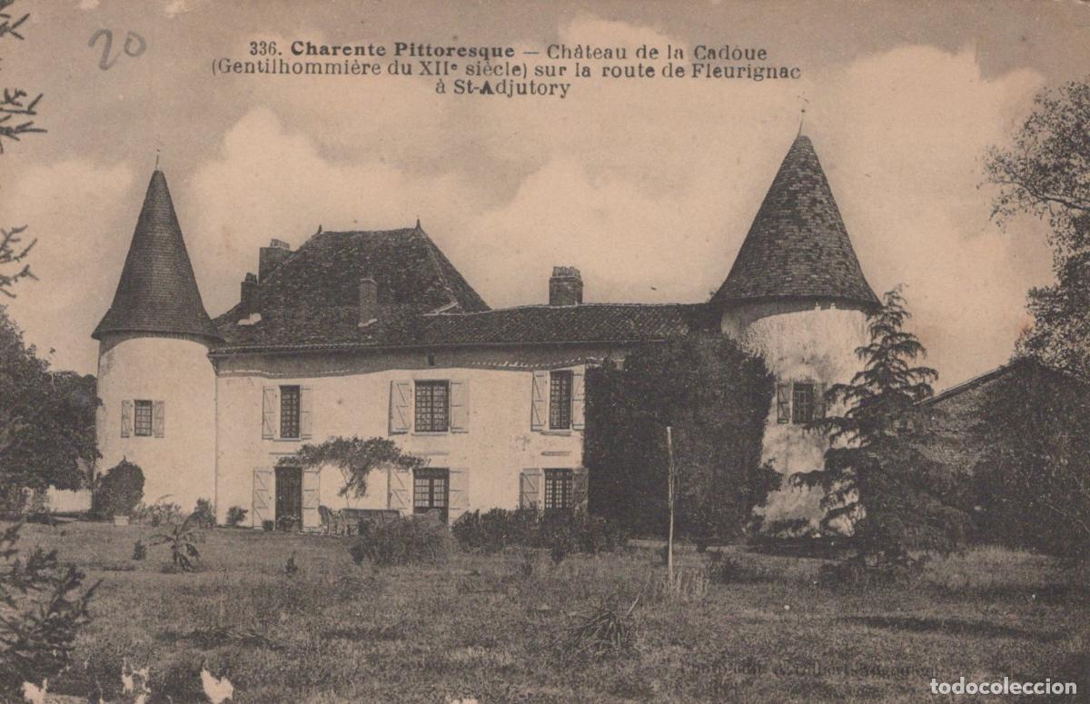 Postcards: France Saint Adjutory Ch&acirc;teau de la Cadoue Gentilhommi&egrave;re Xiie Unposted *YAD532