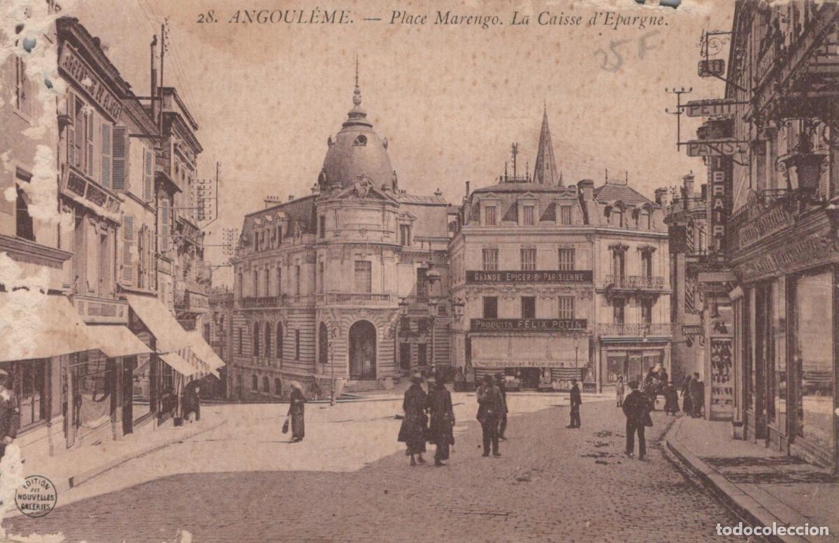 Postkarten: France Angouleme Place Marengo Caisse D &Eacute;pargne *YAD473
