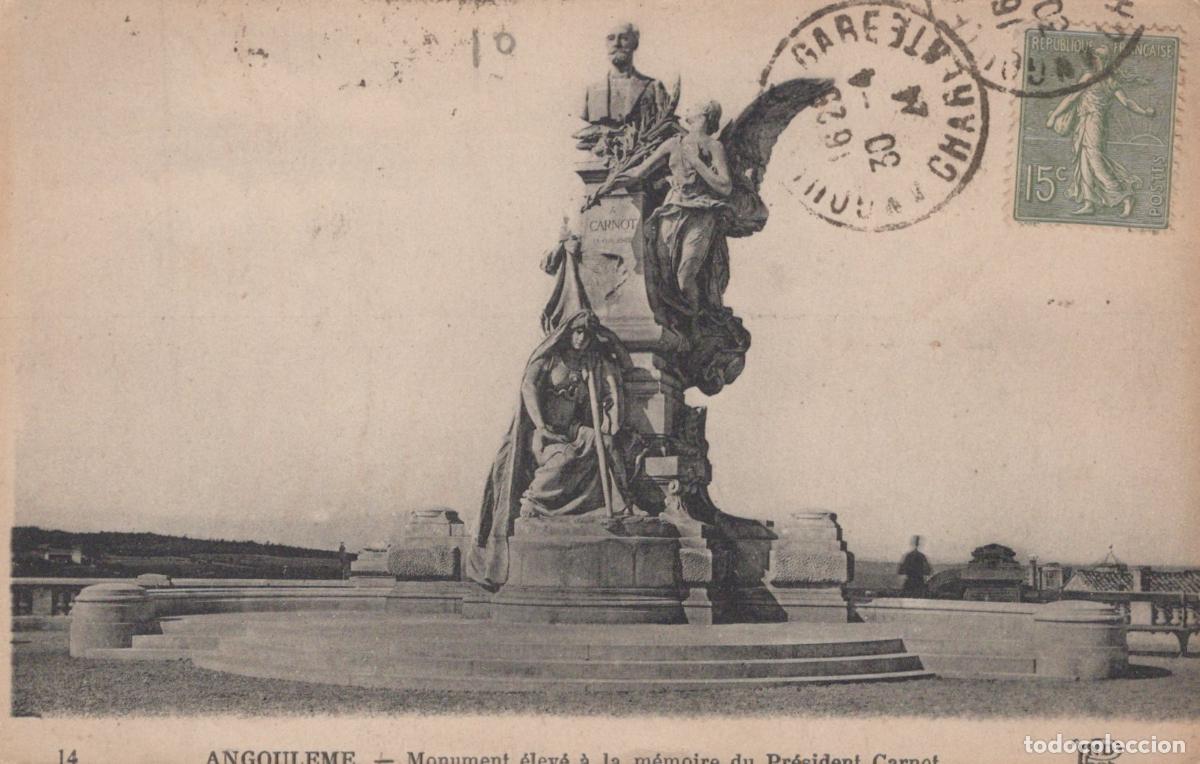 Postkarten: France Angouleme Monument Pr&eacute;sident Carnot 1903 *YAD557