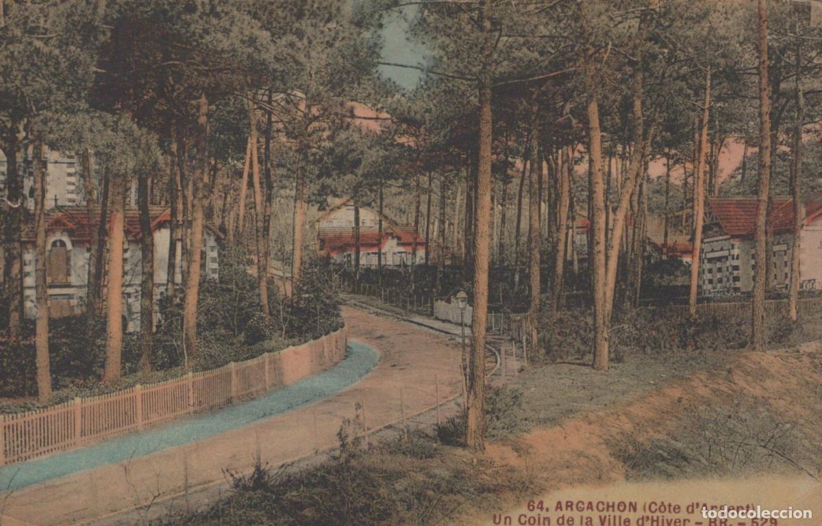 Postkarten: France Arcachon Rue Arbor&eacute;e Villas Ville D Hiver *YAD592