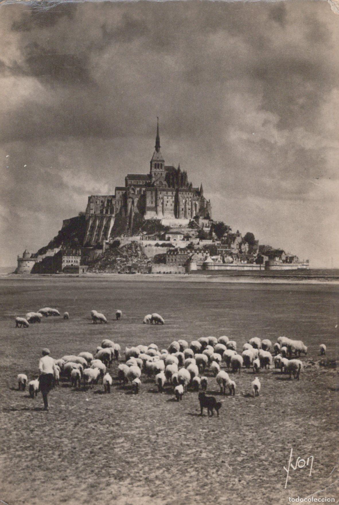 Postales: France Mont Saint Michel Normandie L Abbaye et Moutons Dans la Unposted *YAD642
