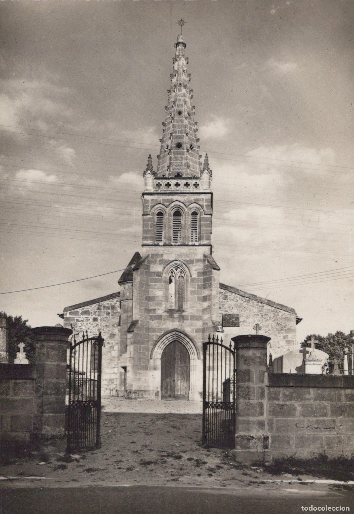 Cartes Postales: France Lapouyade &Eacute;glise Ste Madeleine Architecture Real Photo Unposted *YAD628