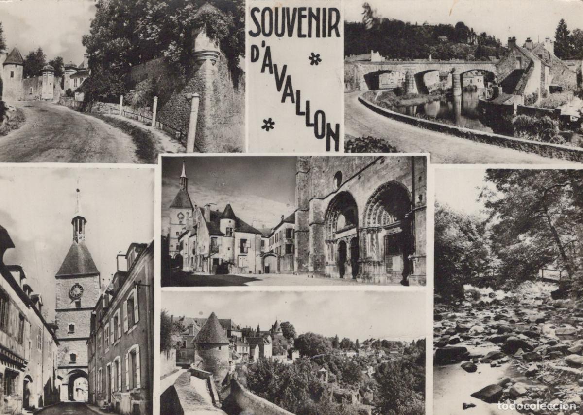 Postcards: France Avallon Vues Diverses Architecture M&eacute;di&eacute;vale Ponts Real Photo *YAD688