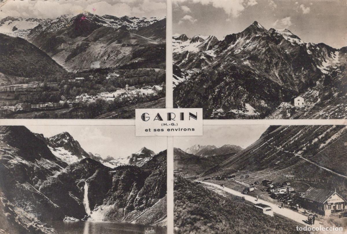 Postcards: France Garin Pyr&eacute;n&eacute;es Villages Lac D O&ocirc; Quatre Vues Real Photo *YAD719
