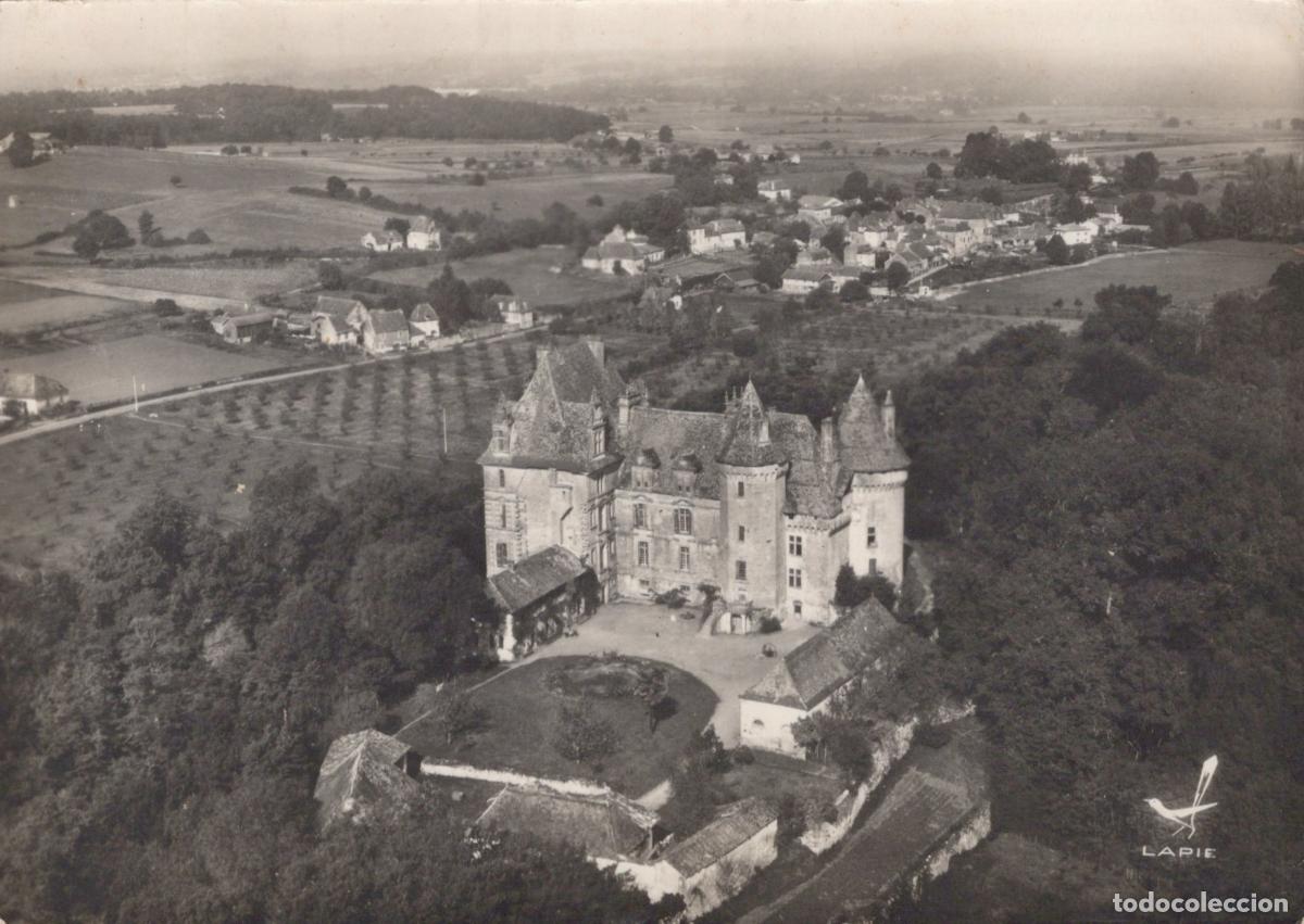 Cartoline: France Lanquais Ch&acirc;teau de Vue A&eacute;rienne Unposted *YAD774