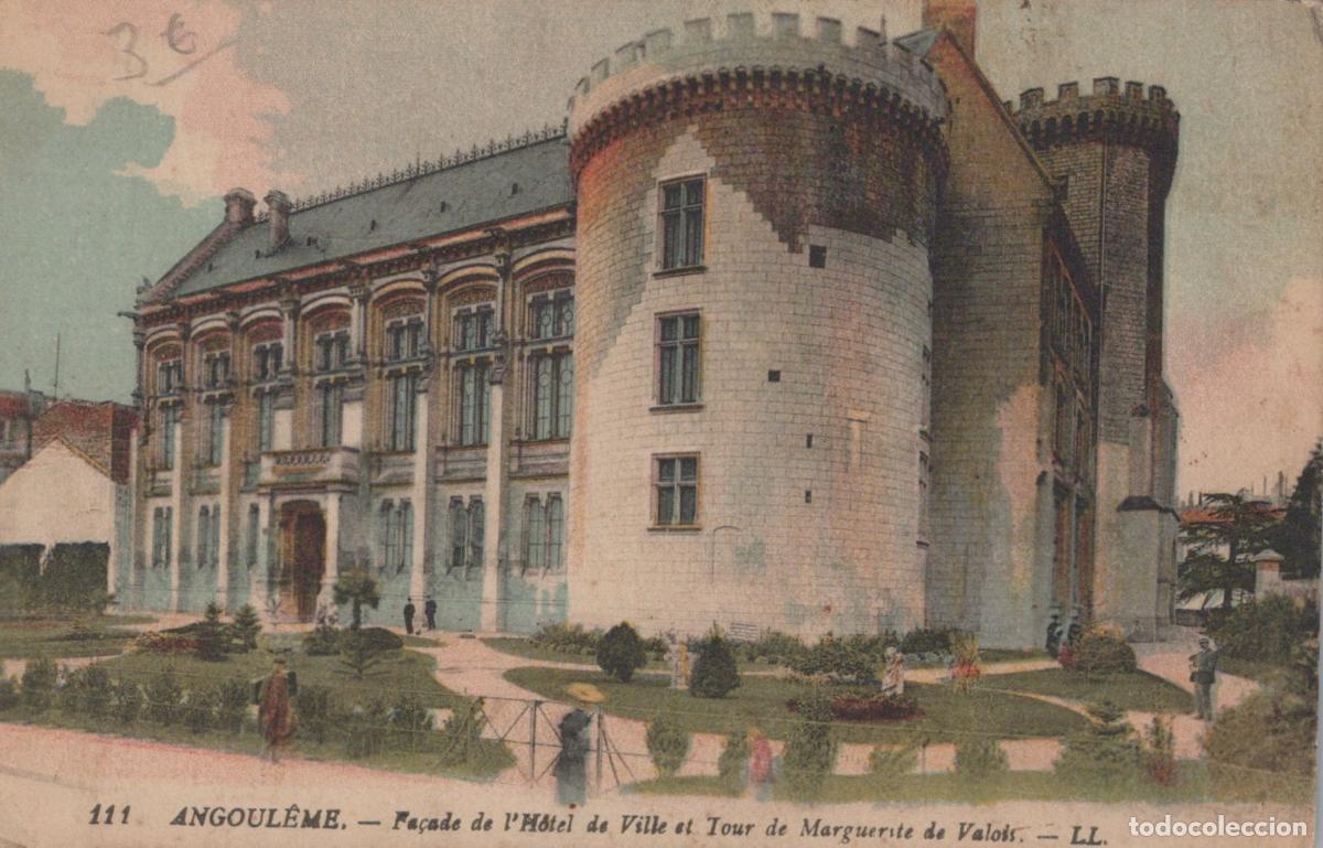 Cartoline: France Angouleme H&ocirc;tel de Ville Tour Marguerite de Valois Post&eacute;e *YAD829