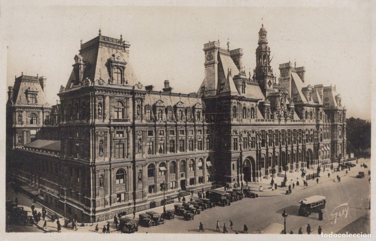 Cartoline: France Paris &Icirc;le de H&ocirc;tel de Ville Architecture Urbaine Post&eacute;e 1941 *YAD908