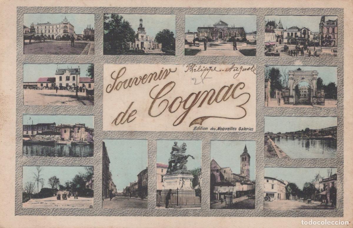 Cartoline: France Cognac Vues Multiples Architecture et Paysages 1906 *YAD849