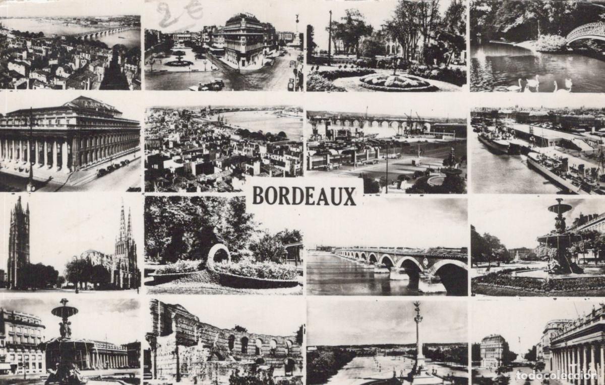 Cartoline: France Bordeaux Vues Principales Architecture Ponts Real Photo *YAD938