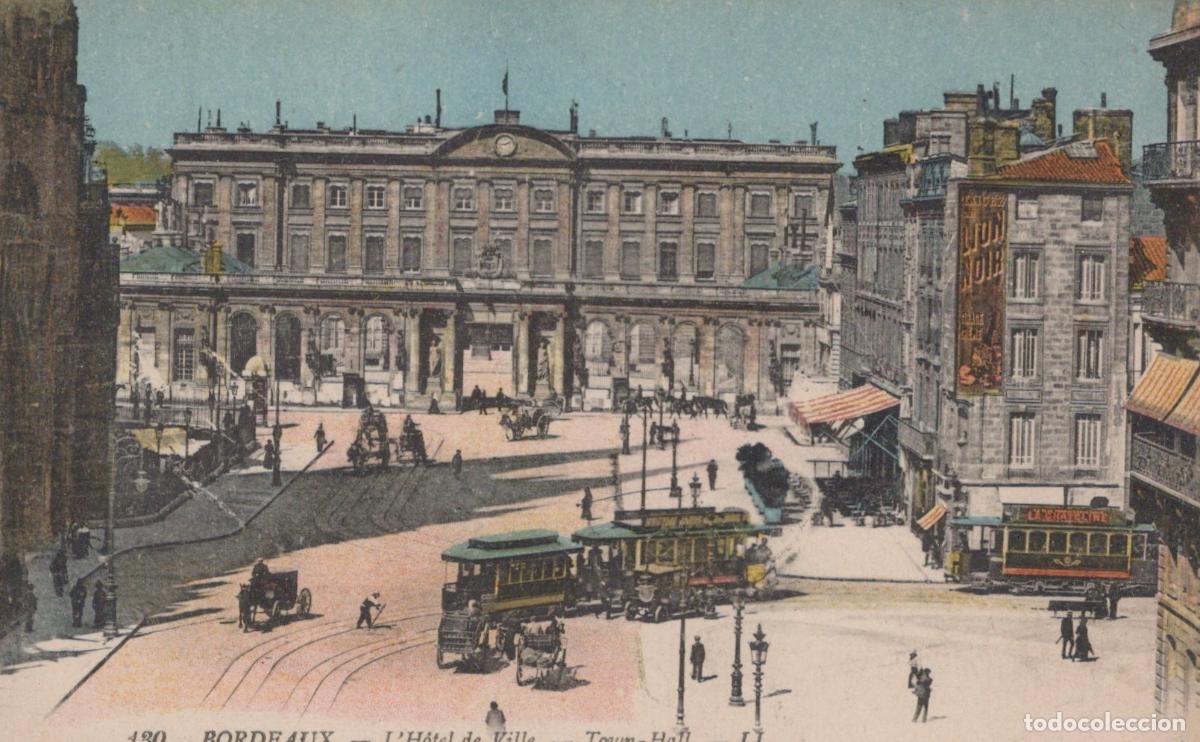 Postales: France Bordeaux H&ocirc;tel de Ville Trams Sc&egrave;ne Urbaine *YAD934