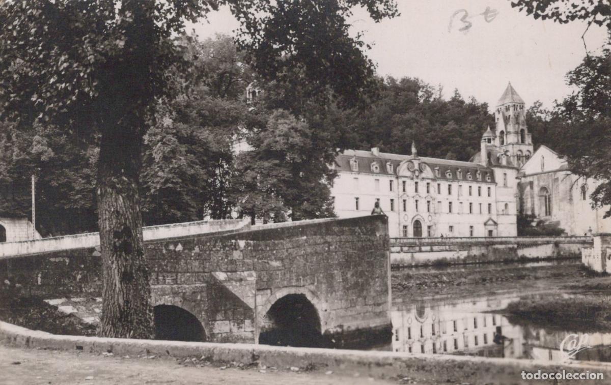 Postales: France Brant&ocirc;me Brantome Pont Coud&eacute; Abbaye &Eacute;glise Architecture *YAD949