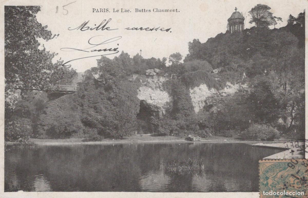 Postales: France Paris &Icirc;le de Buttes Chaumont Lac Temple Sibylle *YAD954