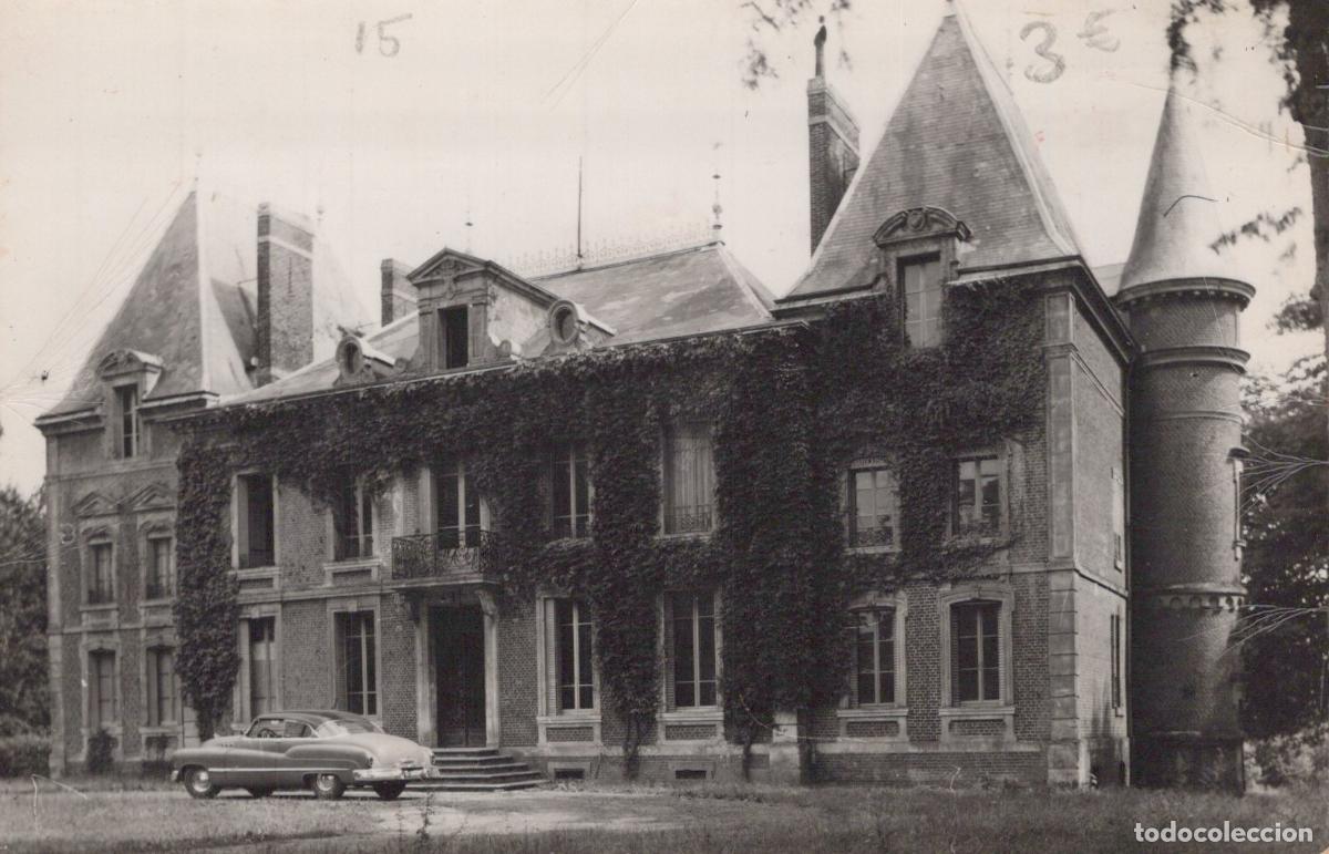 Postales: France Autremencourt Ch&acirc;teau Majestueux Lierre Voiture Am&eacute;ricaine Post&eacute;e *YAD969