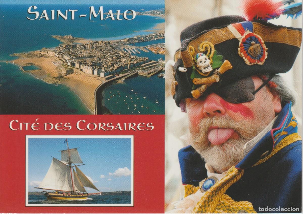 Postales: SAINT MALO. FRANCIA. CIUDAD DE CORSARIOS. VELERO