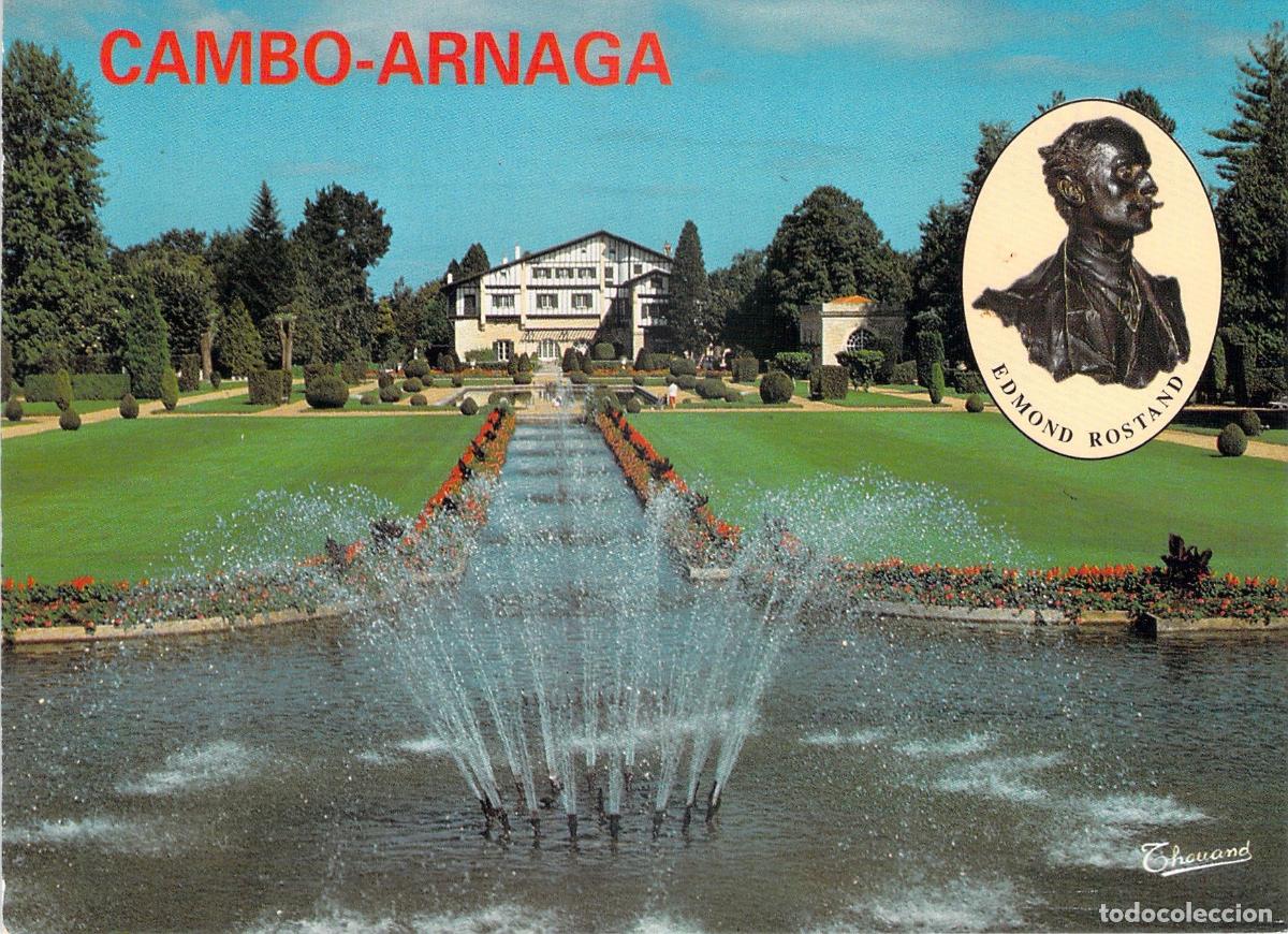 Postales: Postal de la Villa Arnaga y jardines en Cambo-les-Bains