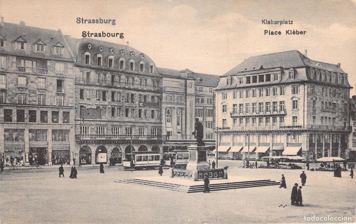 Postales: Postal de la Place Kleber en Strasbourg, Francia