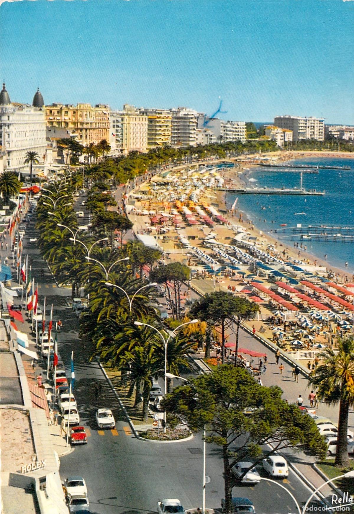 Postales: Postal de Cannes Francia La Croisette y Playas