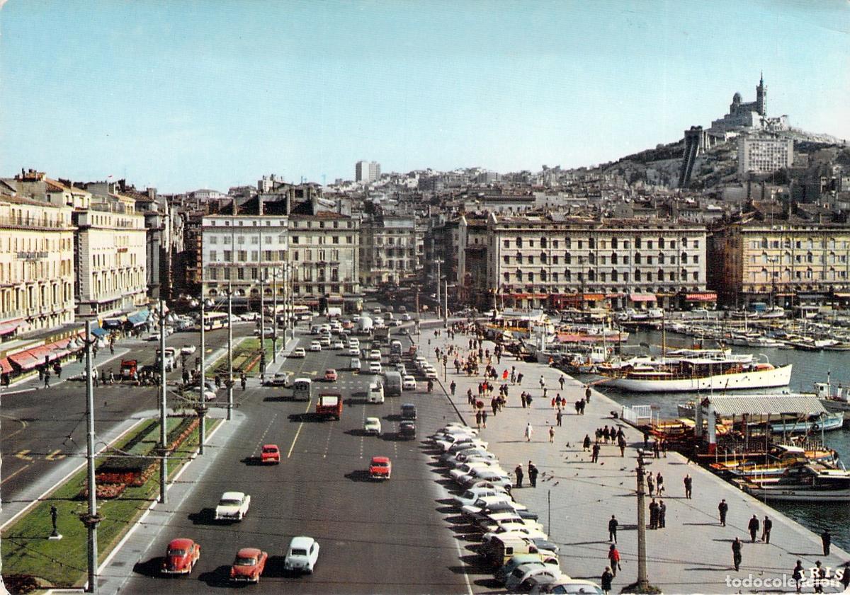 Postales: Postal de Marsella Francia Puerto Antiguo y Notre-Dame-de-la-Garde
