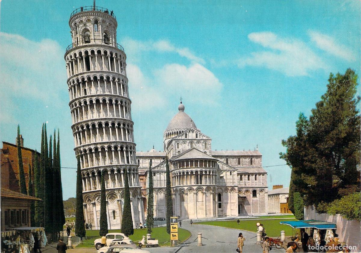 Cartes Postales: Postal de la Torre Inclinada y el Duomo de Pisa Italia