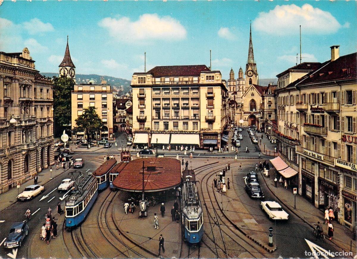 Cartes Postales: Postal de Paradeplatz en Z&uacute;rich Suiza