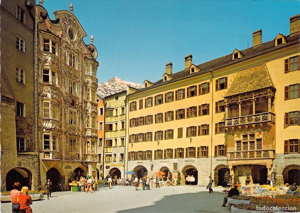 Cartes Postales: Postal de Innsbruck Herzog Friedrichstrasse con el Techo de Oro y Helblinghaus