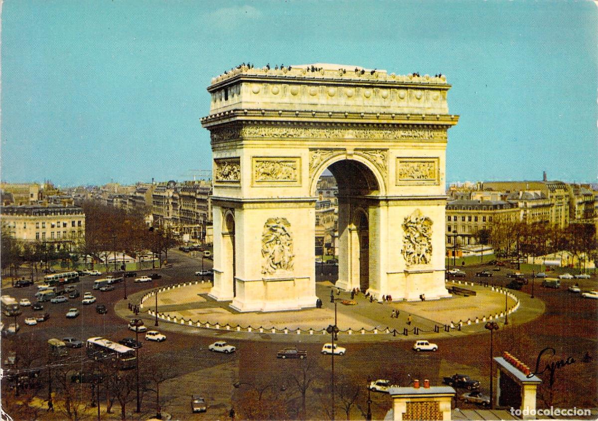 Postales: Postal de Par&iacute;s: El Arco de Triunfo