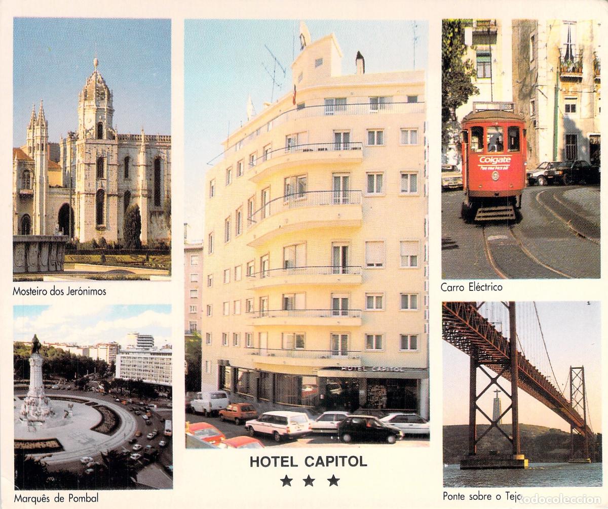 Postales: Postal de Lisboa, Hotel Capitol y Vistas de la Ciudad