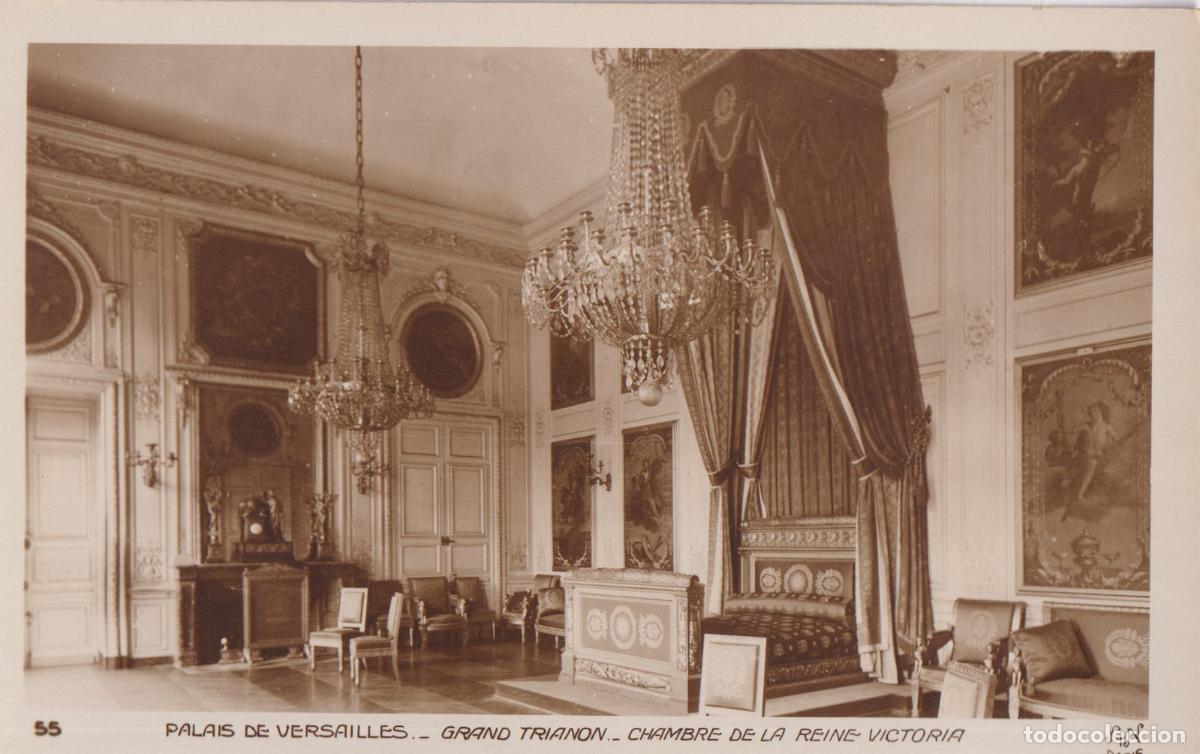 Postales: FRANCIA, PALACIO DE VERSALLES, GRAN TRIANON, CHAMBRE DE LA REINE VICTORIA - A.NOYER 55 - S/C