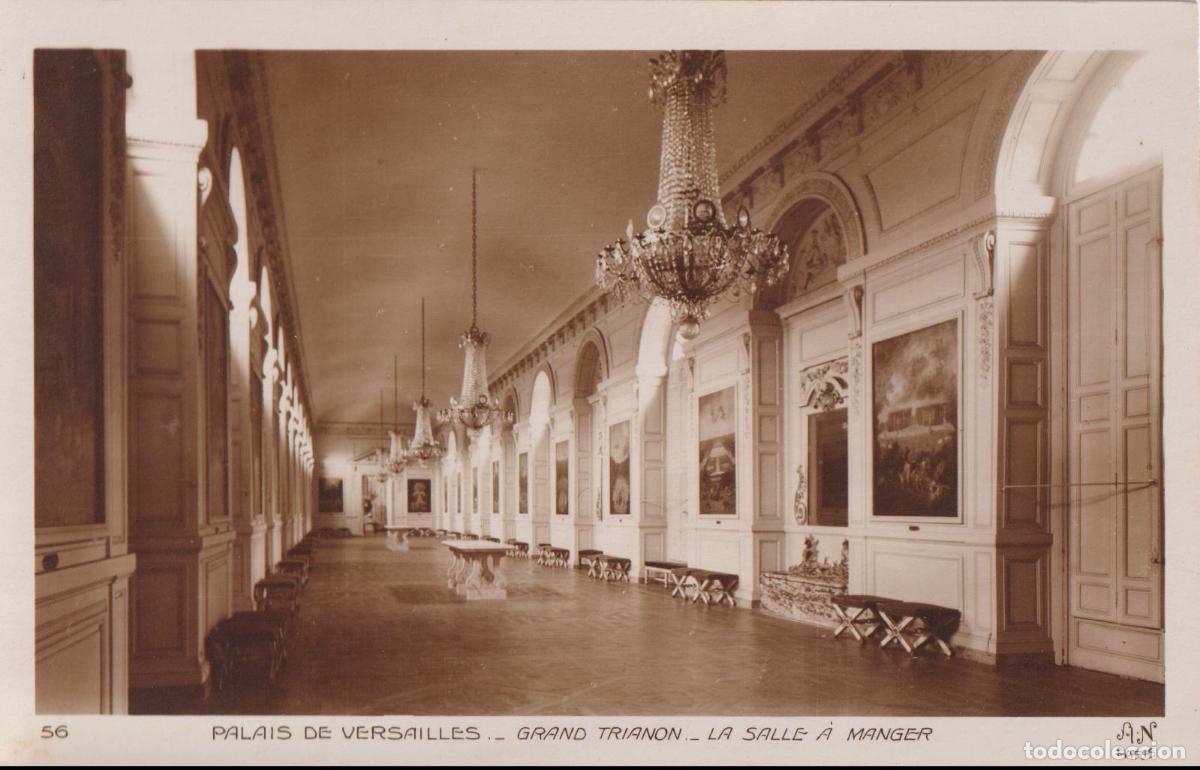 Postales: FRANCIA, PALACIO DE VERSALLES, GRAN TRIANON, LA SALLE &Agrave; MANGER - A.NOYER 56 - S/C