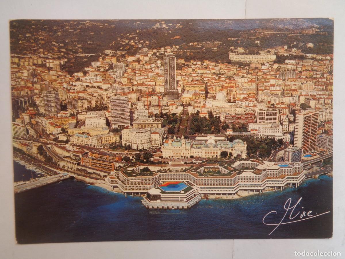 Postales: POSTAL DE MONACO : VISTA AEREA DEL CENTRO DE CONGRESOS , LOEWS Y EL CASINO
