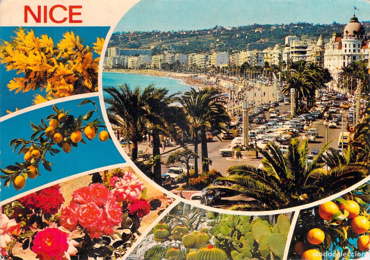 Postales: Postal de la Promenade des Anglais en Niza, Francia