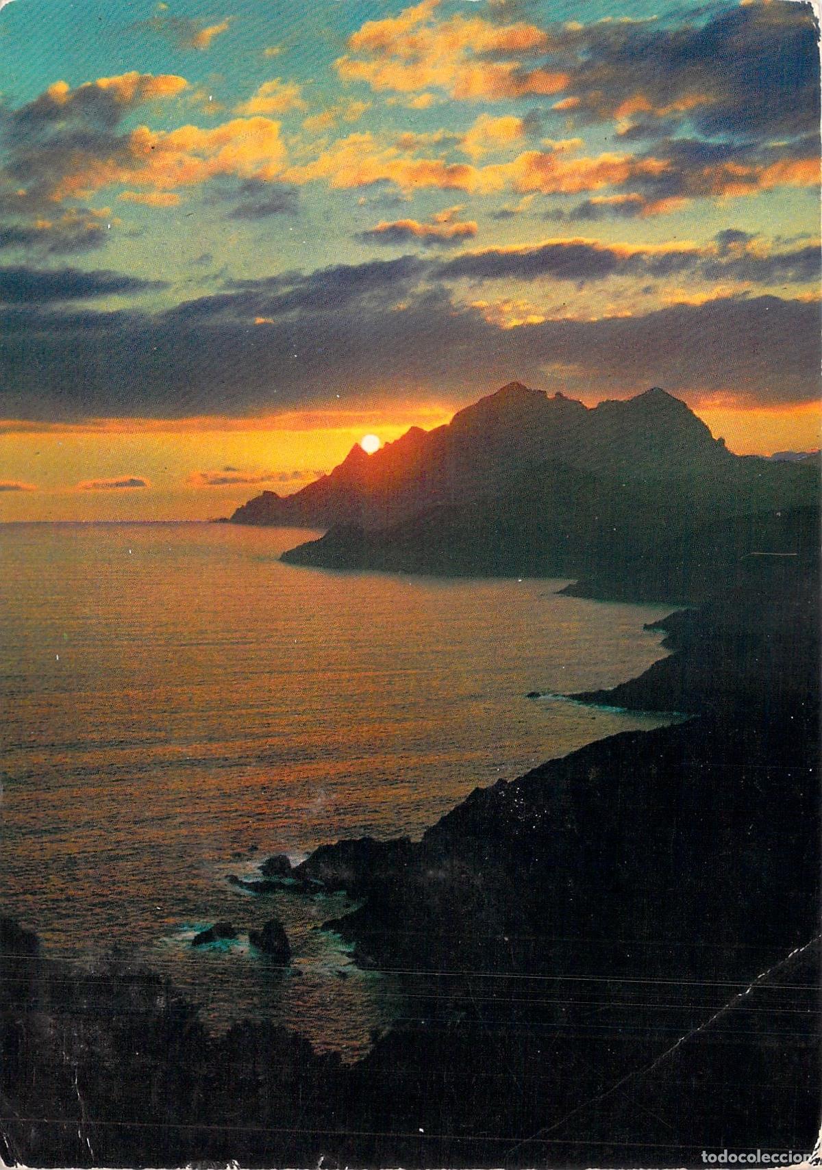 Postales: Postal del atardecer en el mar Mediterr&aacute;neo en Francia