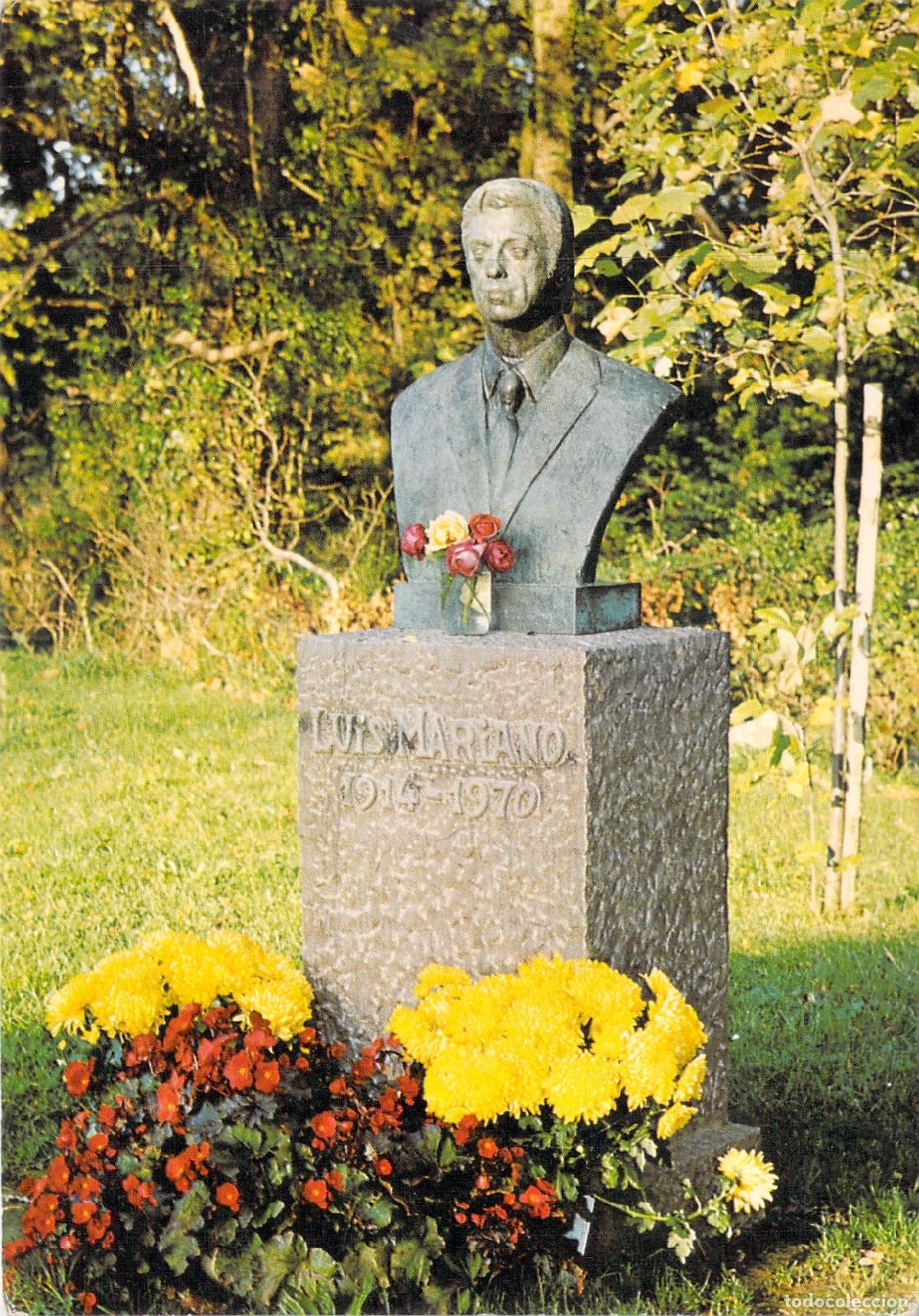 Postales: Postal del busto conmemorativo de Luis Mariano en Arcangues