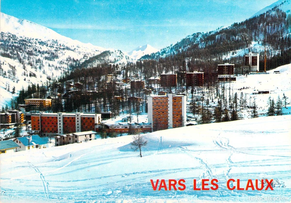 Postales: Postal de Vars-les-Claux Estaci&oacute;n de Esqu&iacute; en los Alpes Franceses