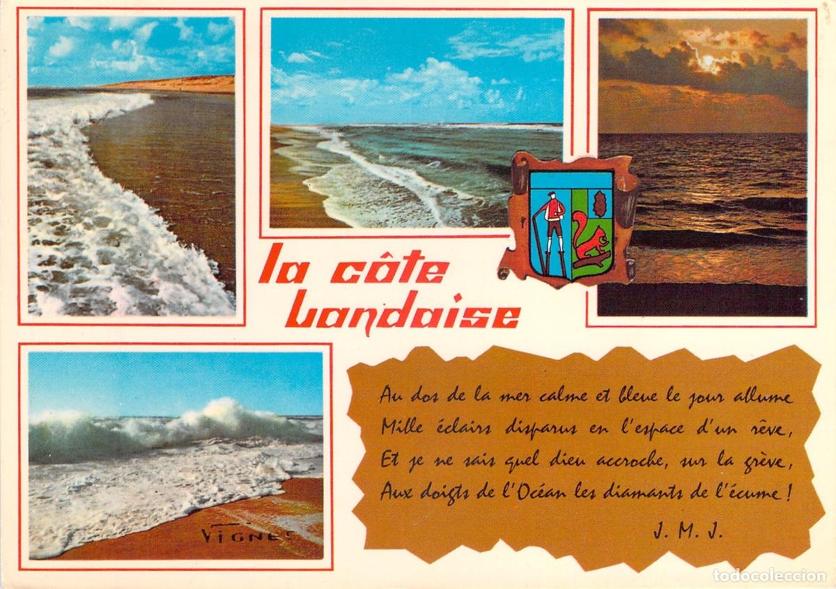 Postales: Postal de la Costa Landaise Francia