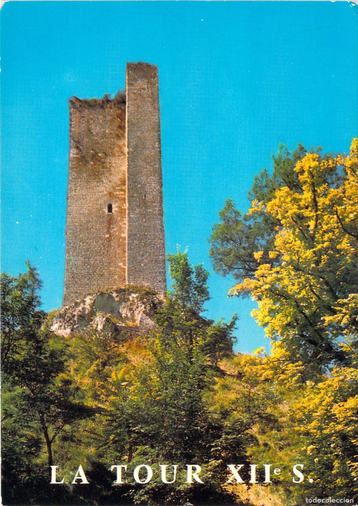 Postkarten: Postal de la torre medieval del siglo XII en Montcuq, Francia