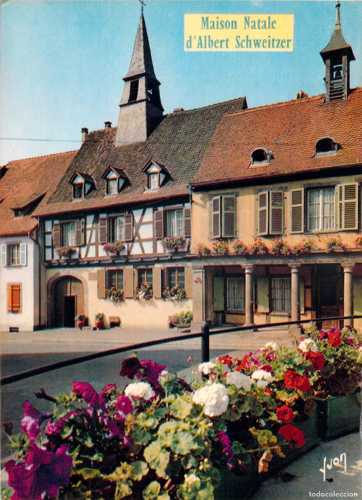 Postkarten: Postal de la casa natal de Albert Schweitzer en Kaysersberg, Francia