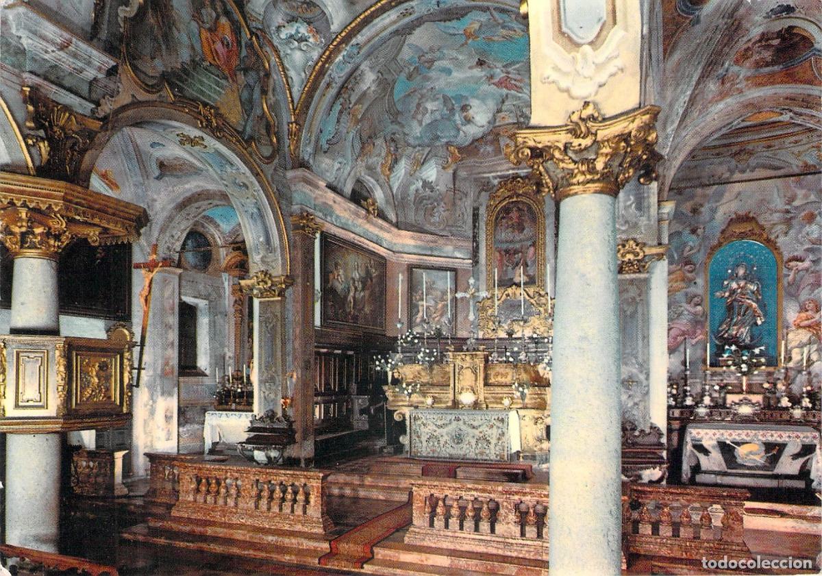 Postkarten: Postal de la iglesia parroquial en el Lago d'Orta Italia