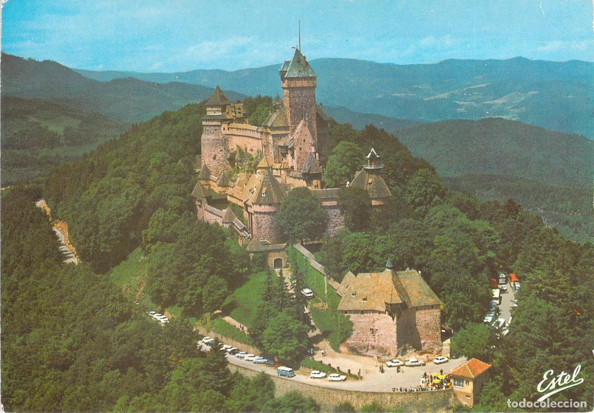 Postales: Postal del Castillo de Haut-Koenigsbourg en Alsacia Francia