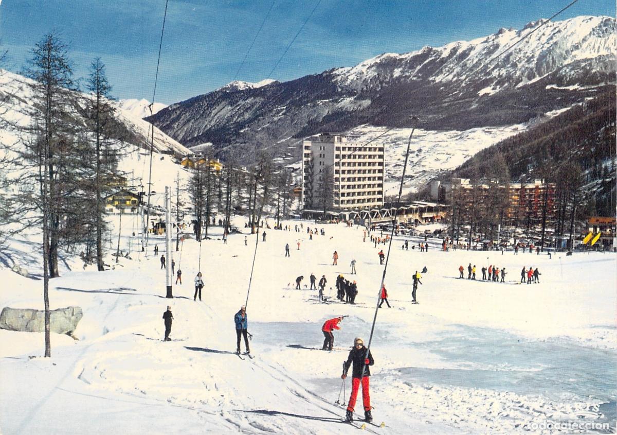 Postales: Postal de la estaci&oacute;n de esqu&iacute; Vars-les-Claux en Francia