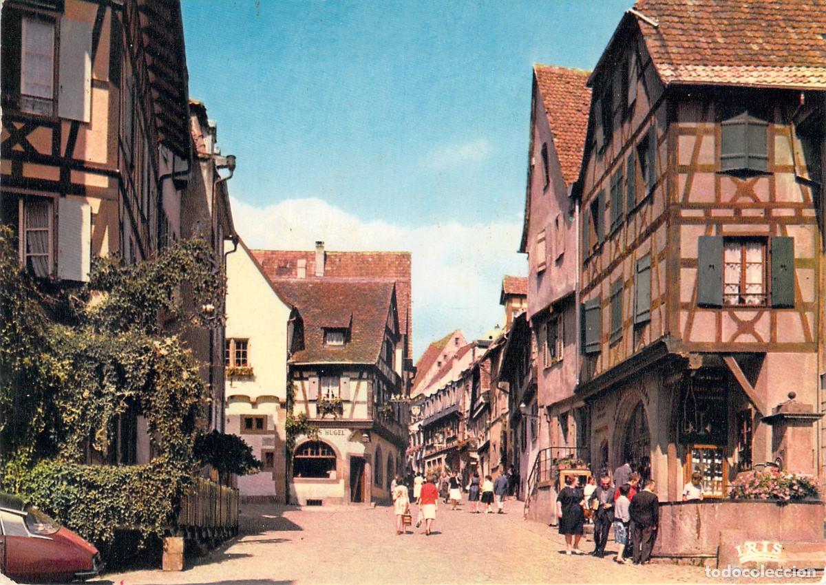 Postais: Postal de la calle General de Gaulle en Riquewihr Francia