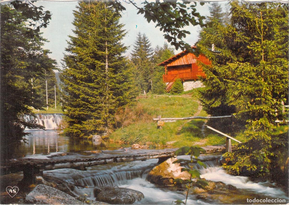 Postais: Postal de paisaje campestre en el valle del r&iacute;o Trevezel, Francia