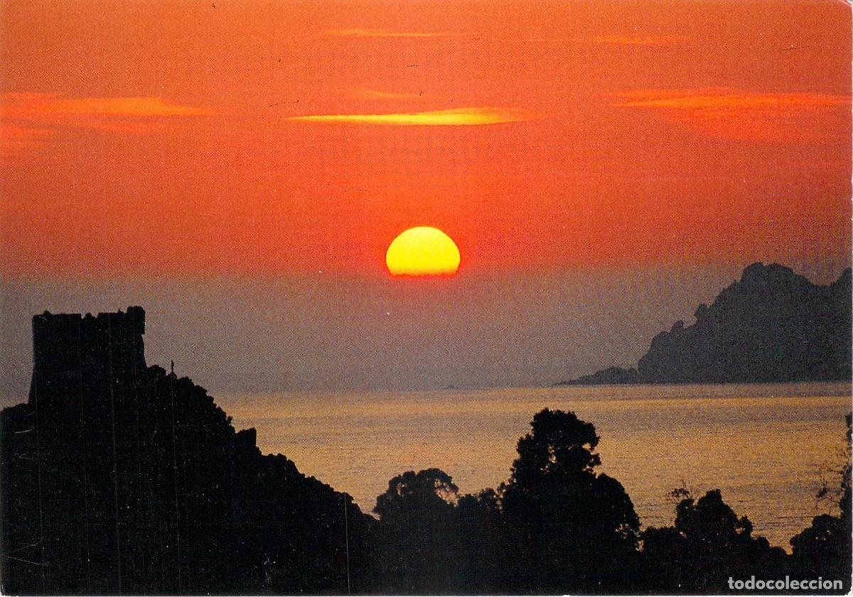 Postais: Postal de atardecer en Porto C&oacute;rcega