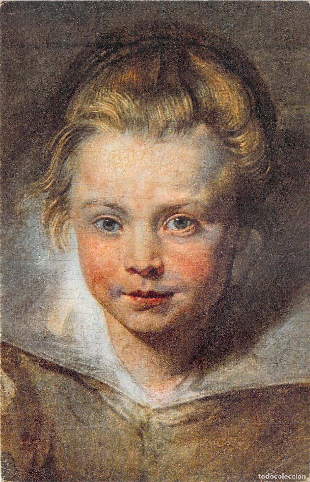 Postales: Postal de arte con retrato de ni&ntilde;o de Peter Paul Rubens